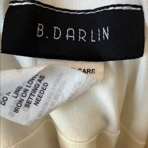 B Darlin Strapless Dress in Cream